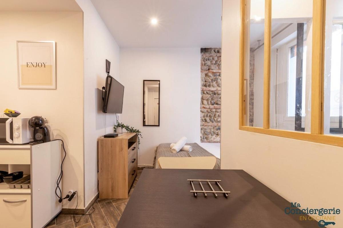 Grand Studio Avec Espace De Travail Toulouse Buitenkant foto